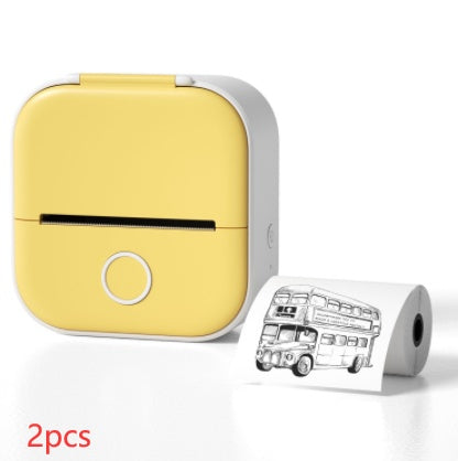 Portable Mini Thermal Label Printer – Bluetooth-Compatible Home & Student Photo Printer for Price Tags & Labels