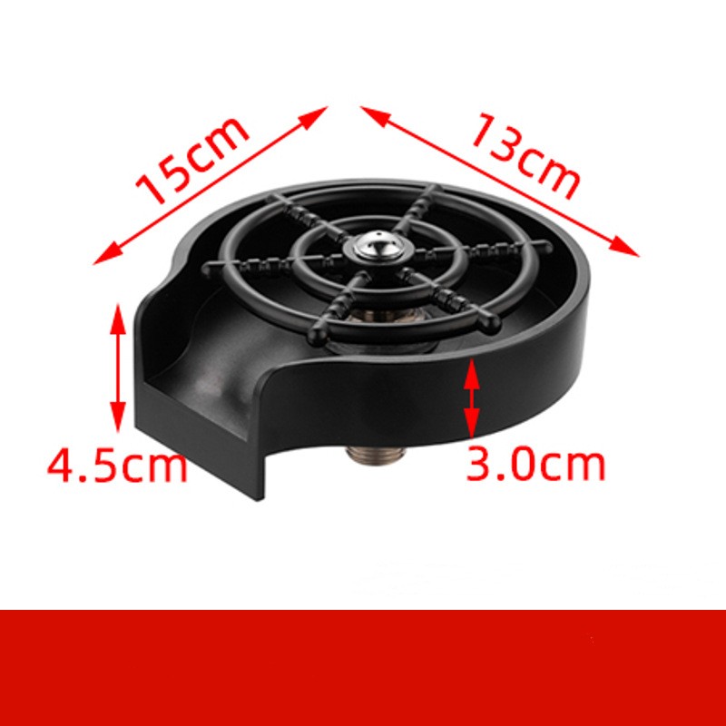 Stainless Steel Automatic Cup Washer Faucet – High-Pressure Sink Glass Rinser for Kitchen, Bar & Coffee Cups