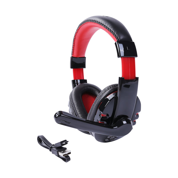 Wireless Bluetooth 4.2 Noise-Cancelling Headphones – Adjustable Padded Gaming & Music Headset