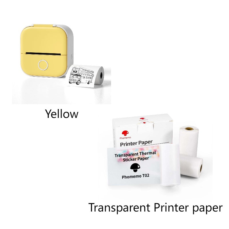 Portable Mini Thermal Label Printer – Bluetooth-Compatible Home & Student Photo Printer for Price Tags & Labels