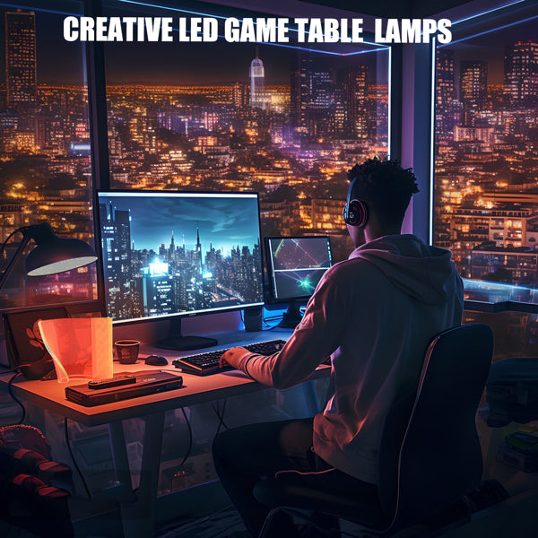 RGB Curved Gaming Desk Lamp – Smart App Controlled Ambient RGB Lighting for Gaming Desk Setup