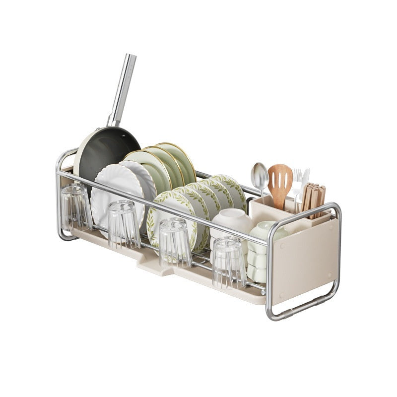 Narrow Kitchen Rack for Bowls, Chopsticks & Utensils – Space-Saving Countertop Organizer