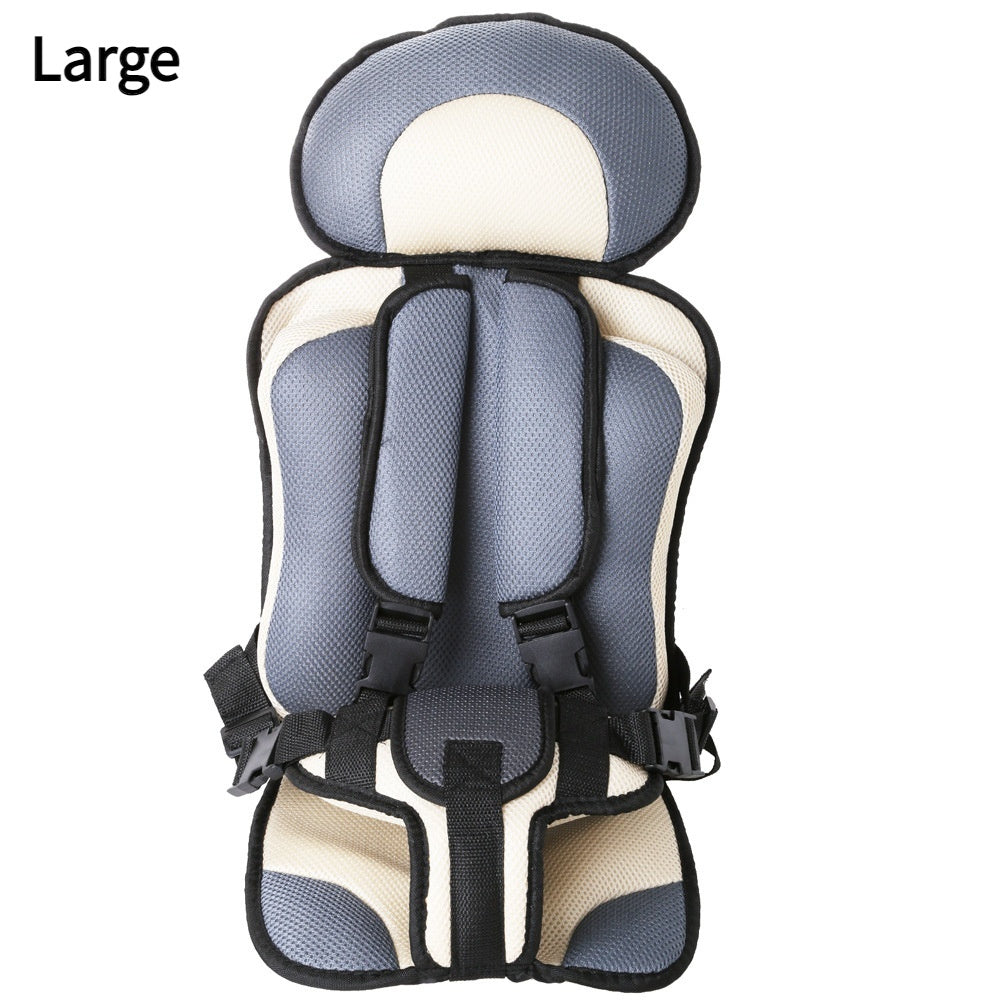 Portable Baby Safety Seat Pad with 5-Point Harness for Car & Stroller