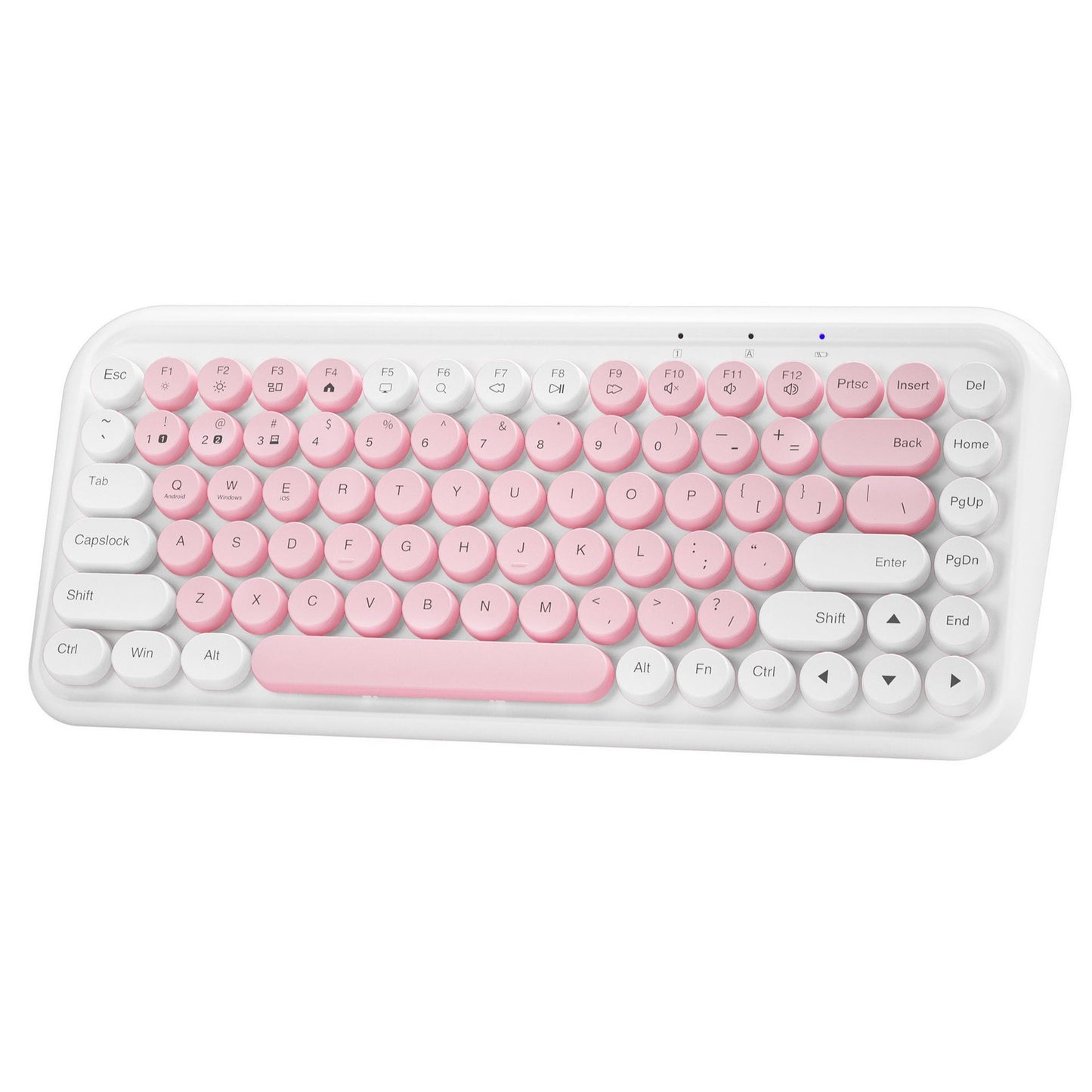 Dual-Mode Wireless Bluetooth Portable Keyboard with Silent Keys
