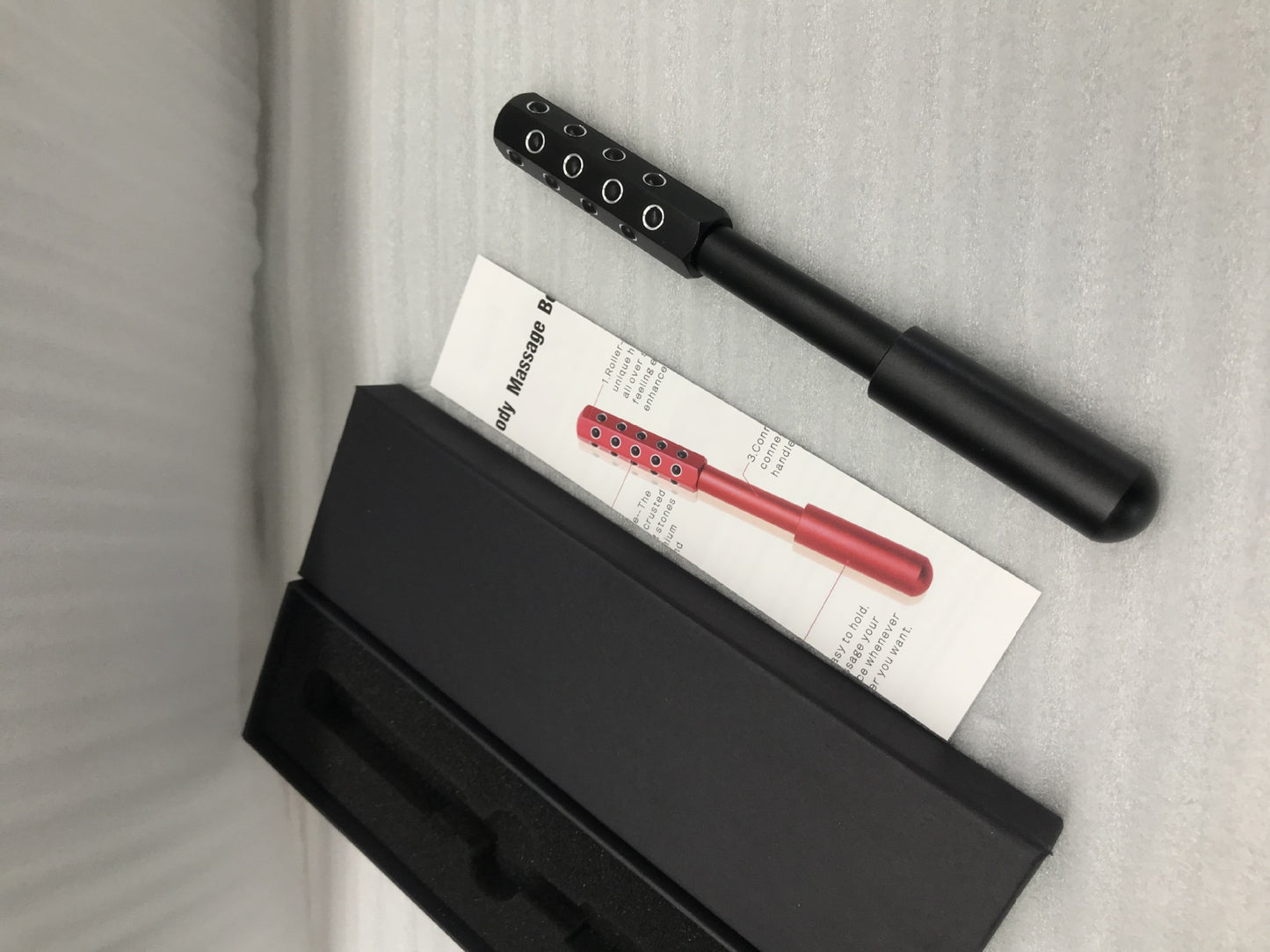 Germanium Beauty Stick Roller – 30 Stone Facial Sculpting Wand