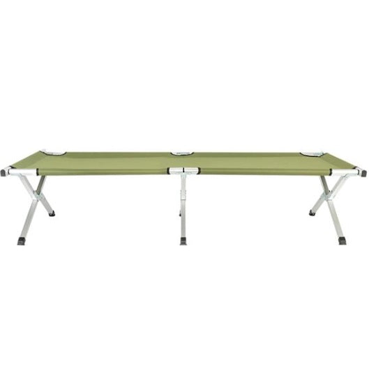 Portable Folding Camping Cot – Aluminum Tube & Oxford Fabric Outdoor Bed