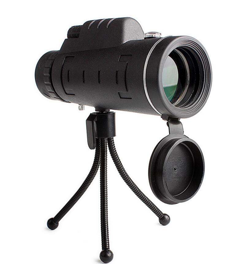 HD Monocular Telescope with Phone Clip & Tripod – High Power Zoom Scope for Smartphone Photography, Camping & Wildlife Viewing