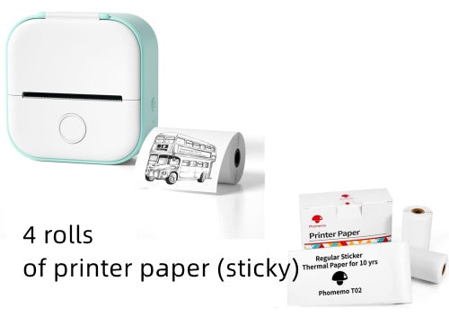 Portable Mini Thermal Label Printer – Bluetooth-Compatible Home & Student Photo Printer for Price Tags & Labels