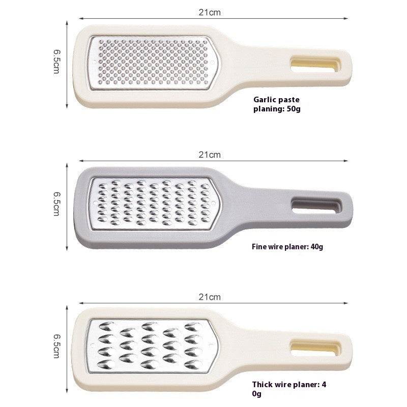 3-In-1 Handheld Grater – Stainless Steel Vegetable & Cheese Shredder