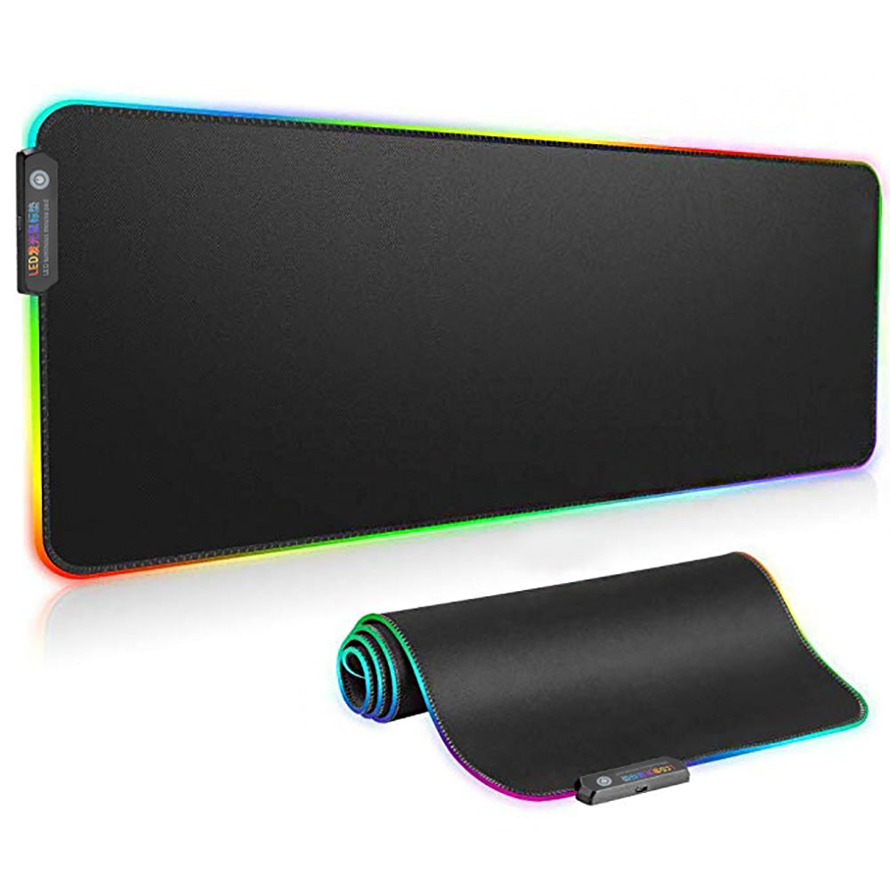 RGB LED Gaming Mouse Pad XXL – Extended Waterproof Desk Mat with 12 Lighting Modes