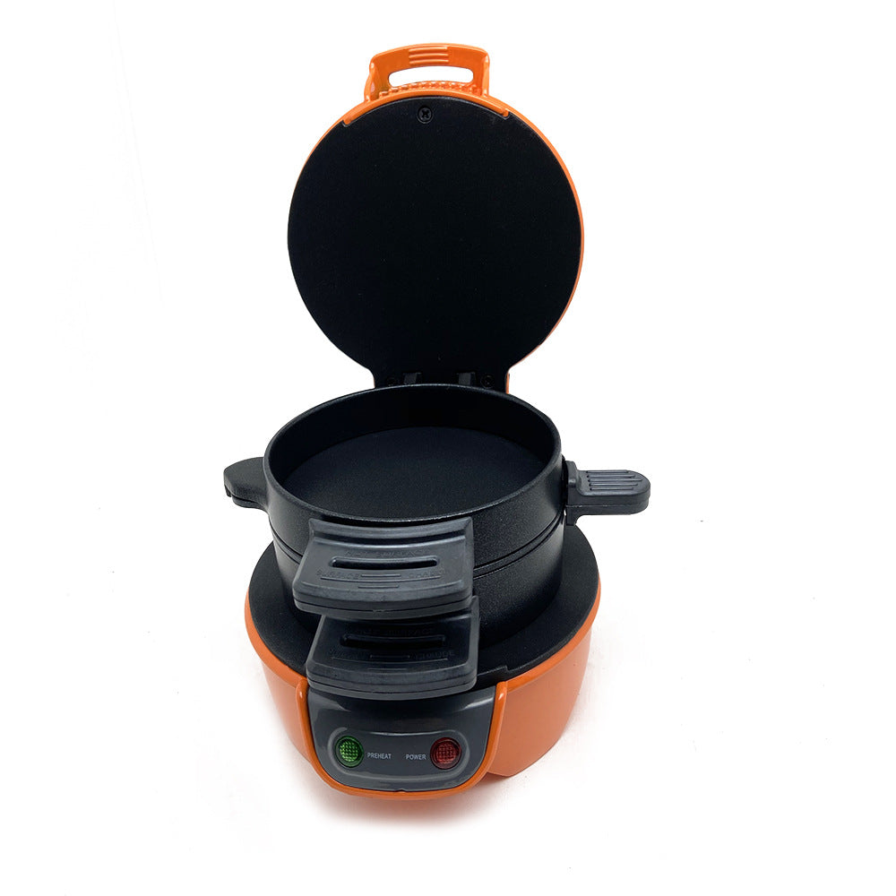 3-in-1 Breakfast Sandwich Maker & Waffle Iron with Egg Cooker Ring – Multifunction Electric Breakfast Machine for Quick Meals