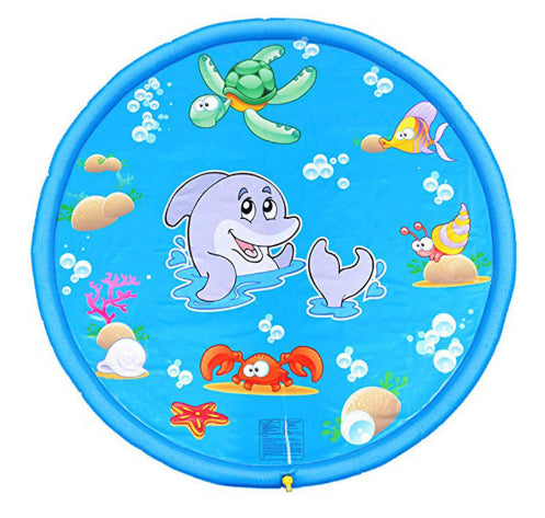 Kids Splash Pad Sprinkler Mat for Outdoor Water Play & Summer Backyard Fun