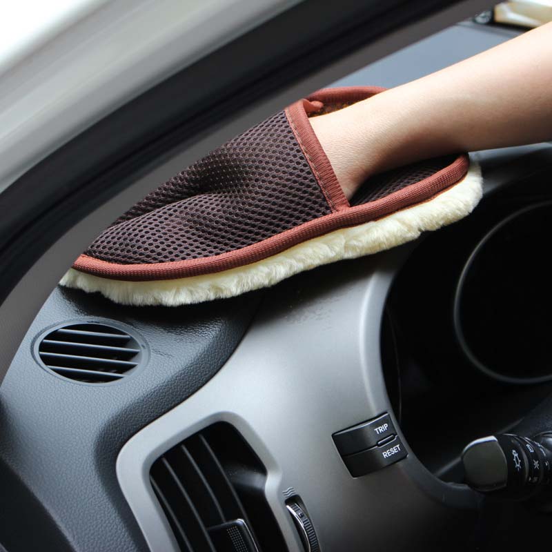 Premium Soft Wool Car Wash Mitt Glove – Scratch-Free Microfiber Cleaning Tool for Cars, Motorcycles & Auto Detailing