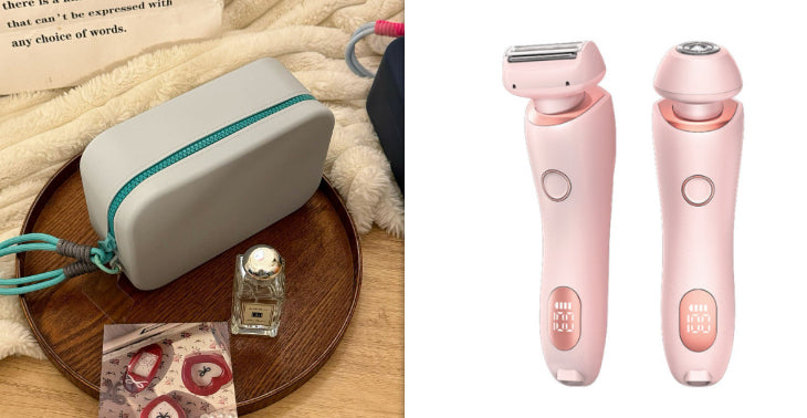 2-in-1 USB Rechargeable Women’s Epilator & Electric Trimmer – Painless Hair Removal Razor for Face, Legs, Bikini & Underarms