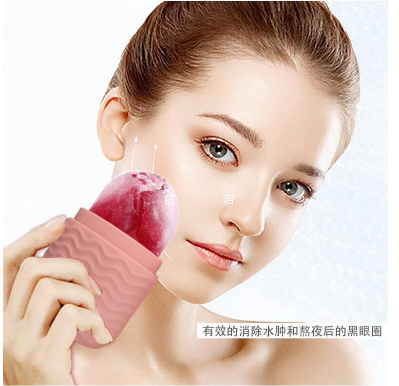 Facial Ice Roller & Ice Tray — Cooling Silicone Ice Massage Tool for Puffiness & Spa-Like Skin Care