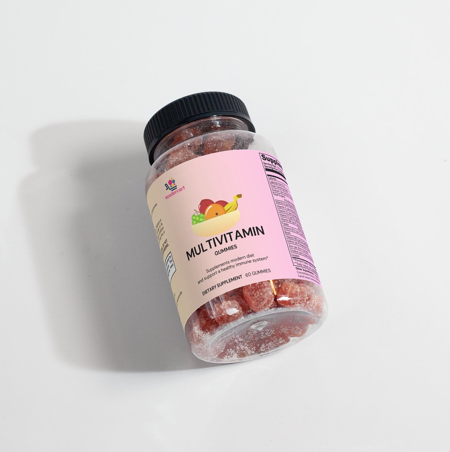 Multivitamin Bear Gummies — Strawberry Daily Essential Vitamins for Wellness
