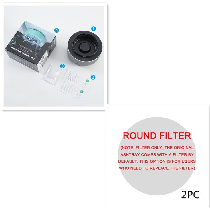 Smoke Removal Air Purification Ashtray – Portable Anion Purifier Ashtray