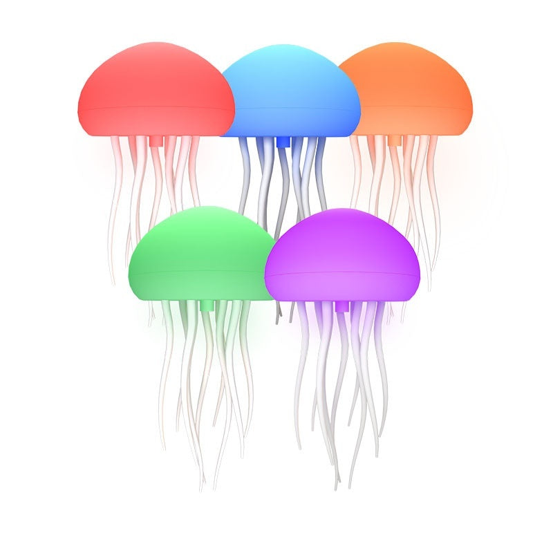 LED Jellyfish Mood Lamp – Color Changing Night Light with Floating Jellyfish, USB Portable Smart Table Lamp for Bedroom, Desk & Relaxation Decor