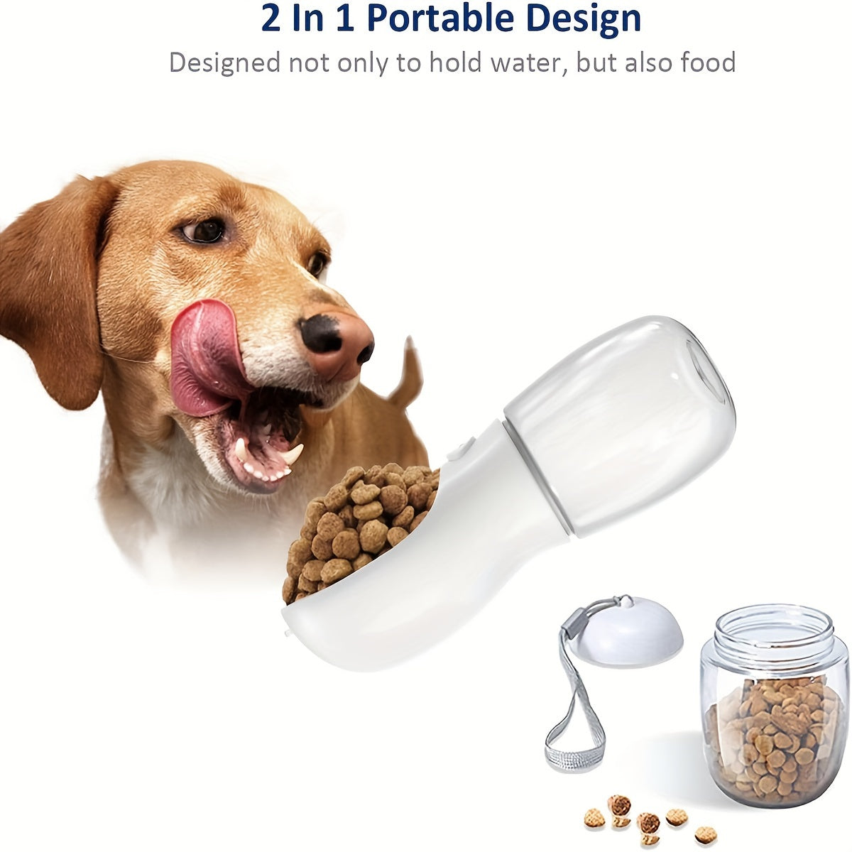 Travel-Ready Dog Water Bottle & Food Container