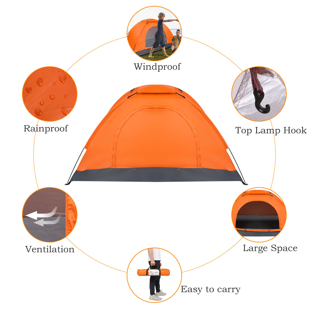 Single-Person Waterproof Pop-Up Camping Tent