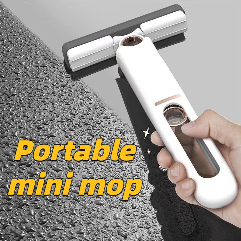 Portable Self-Squeeze Mini Mop – Multifunction Handheld Sponge Cleaner for Kitchen, Bathroom, Glass, Car & Desktop Cleaning