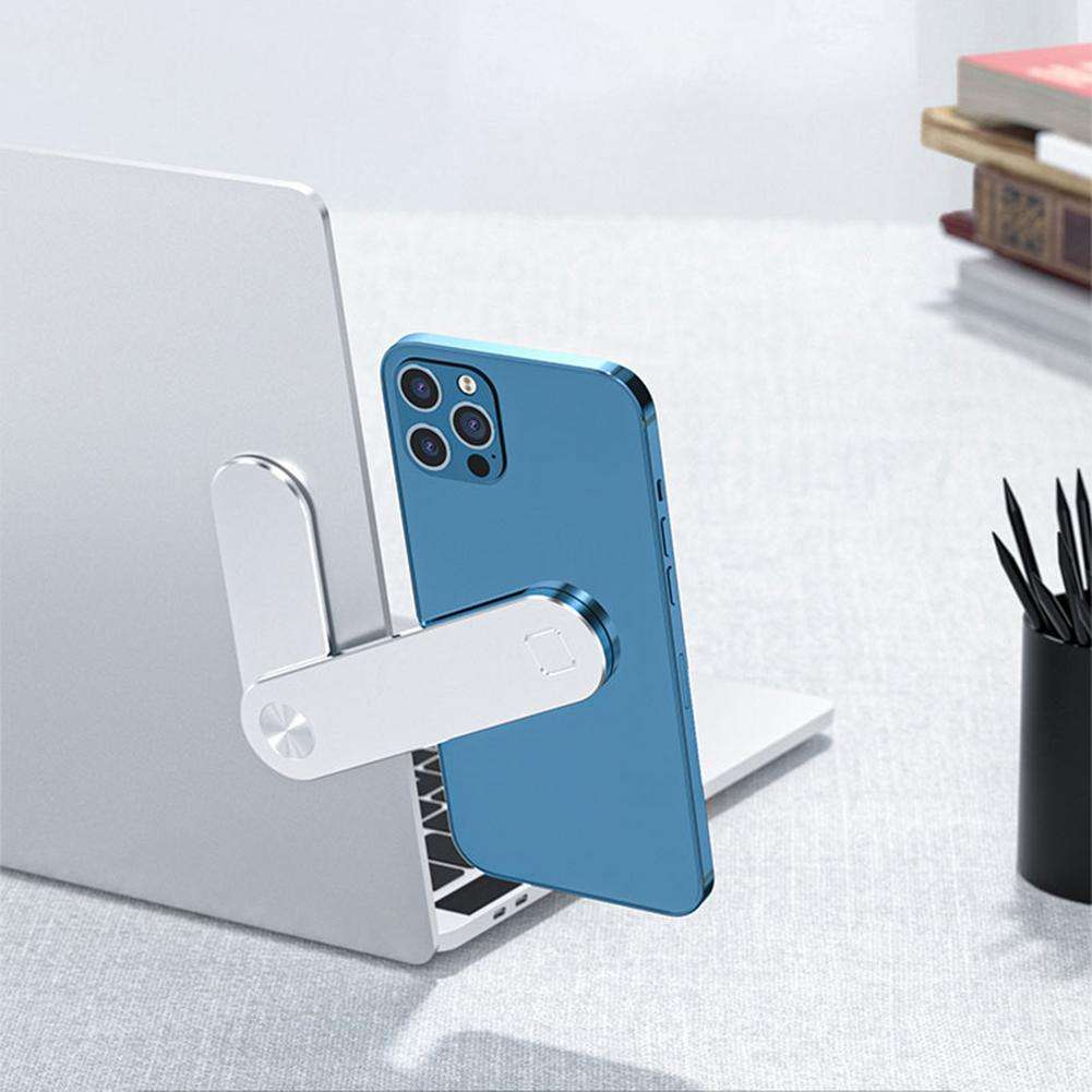 Magnetic Dual-Screen Laptop Phone Mount – Foldable Monitor Side Clip for Productivity & Desk Setup