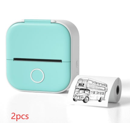Portable Mini Thermal Label Printer – Bluetooth-Compatible Home & Student Photo Printer for Price Tags & Labels