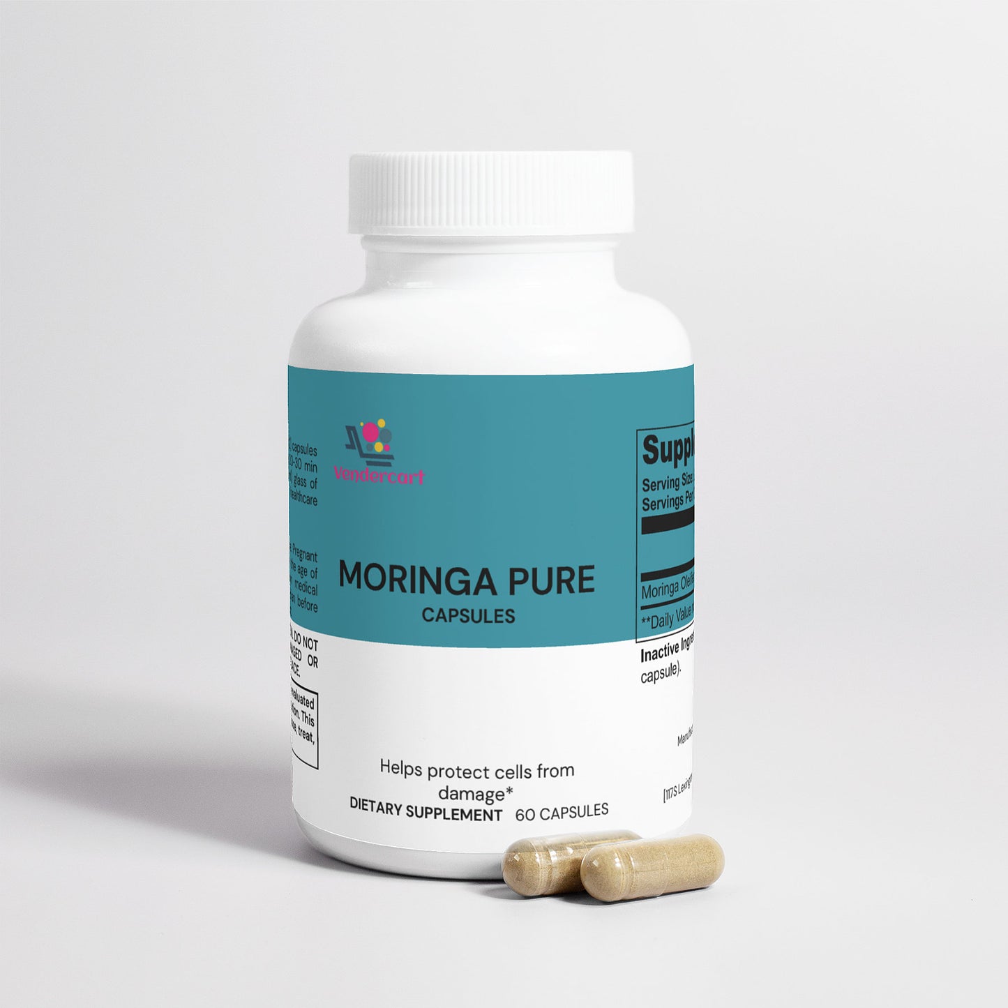 Moringa Superfood Capsules — Natural Antioxidant & Energy Support Supplement