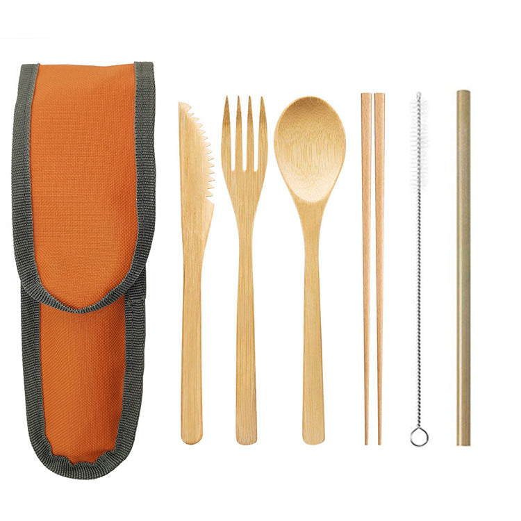 Eco-Friendly Reusable Bamboo Travel Cutlery Set