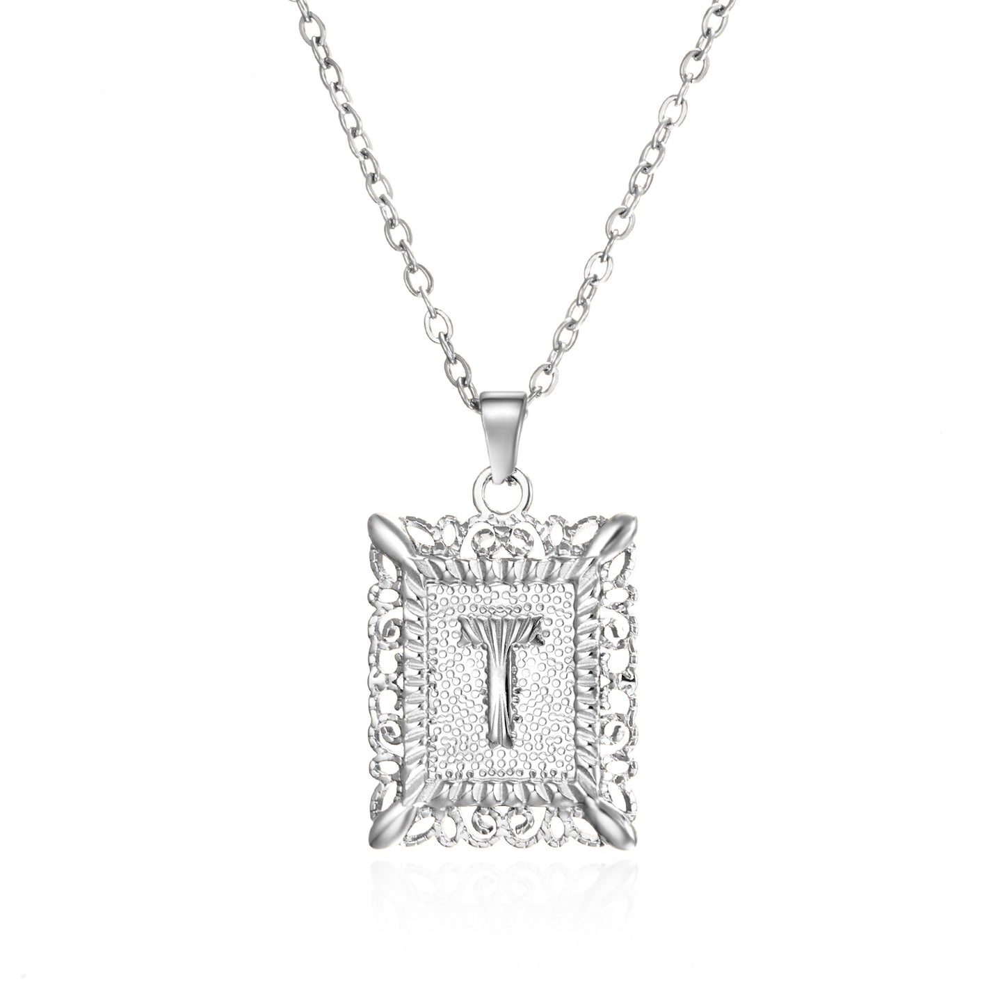 Stainless Steel Gold/Silver Personalized Initial Letter Alphabet Necklace