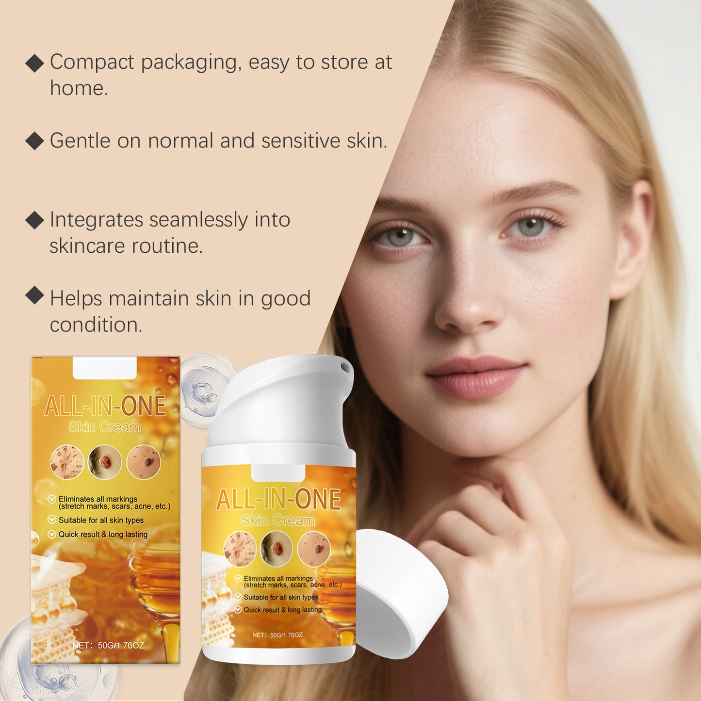 Retinol Daily Skincare Cream — Anti-Aging & Radiance Boost Moisturizer