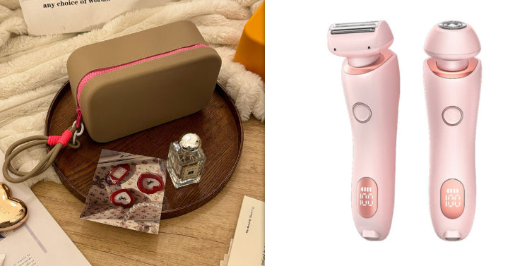 2-in-1 USB Rechargeable Women’s Epilator & Electric Trimmer – Painless Hair Removal Razor for Face, Legs, Bikini & Underarms