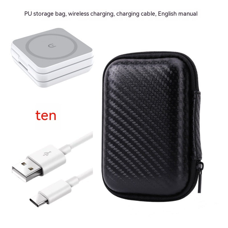 3-in-1 Foldable Magnetic Wireless Charger – Portable Charging Stand for Phone, Watch & Earbuds