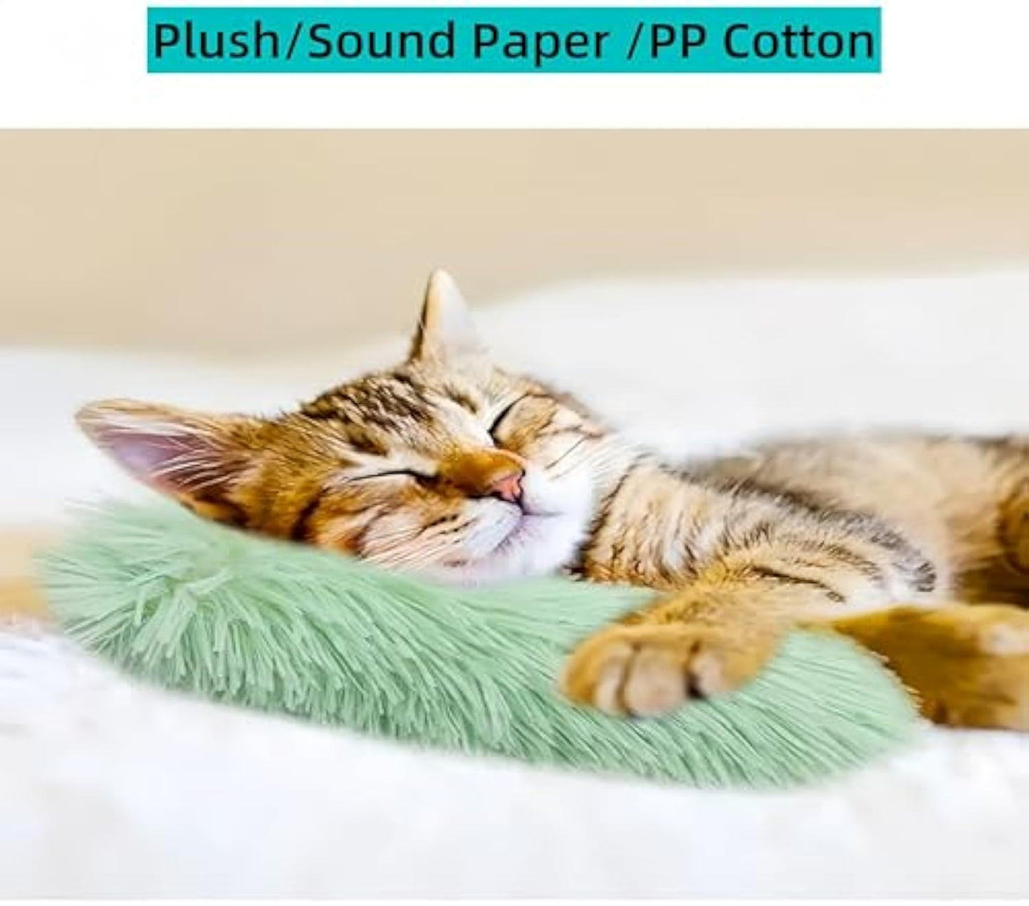 Catnip Plush Kicker Toy with Crinkle Sound – Soft Interactive Cat Toy for Stress Relief & Exercise