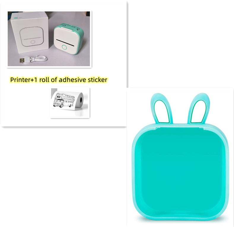Portable Mini Thermal Label Printer – Bluetooth-Compatible Home & Student Photo Printer for Price Tags & Labels