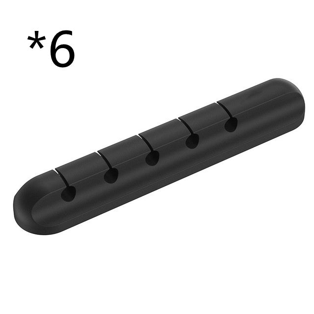 Silicone USB Cable Organizer Clips – Desktop Cable Winder & Cord Management Holder for Headphones, Chargers & Office Setup