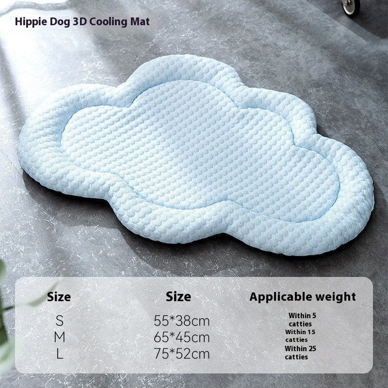 Cooling Dog Bed Breathable Pet Mat – Soft PP Cotton Washable Summer Cooling Bed for Dogs & Cats