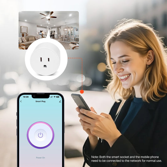 Smart Wi-Fi Plug Outlet (4-Pack) – Voice & App Control for Smart Home