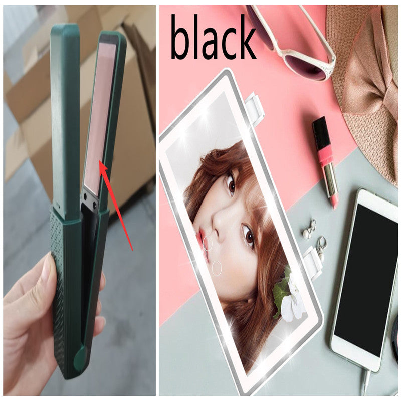 Cordless USB Hair Straightener & Curler – Portable Styling Tool