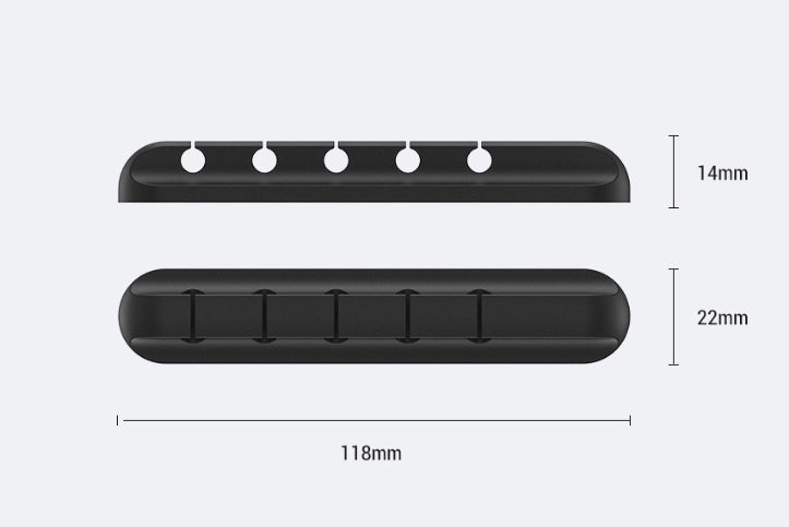 Silicone USB Cable Organizer Clips – Desktop Cable Winder & Cord Management Holder for Headphones, Chargers & Office Setup
