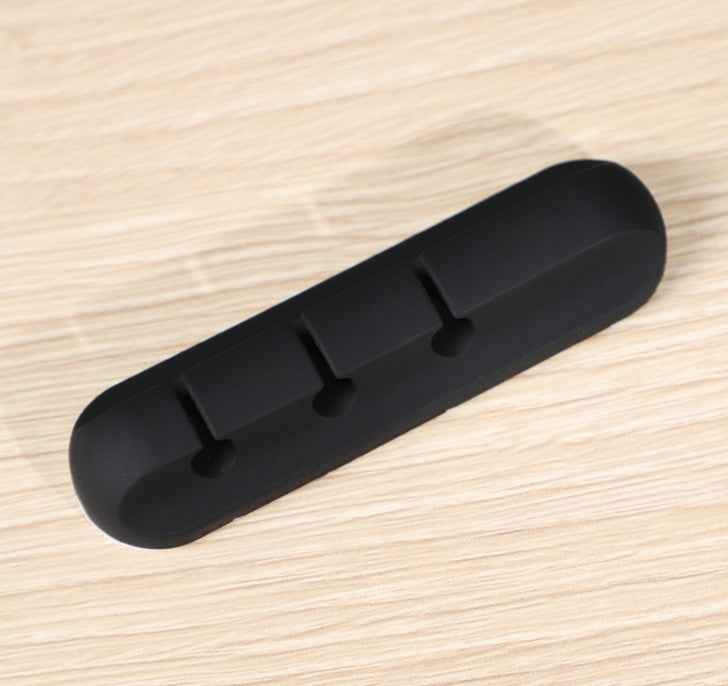 Silicone USB Cable Organizer Clips – Desktop Cable Winder & Cord Management Holder for Headphones, Chargers & Office Setup
