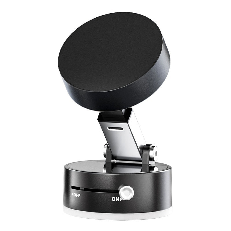 Foldable Magnetic Vacuum Car Phone Holder – 360° Rotating Suction Cup Mount for Hands-Free Navigation & Dashboard Use