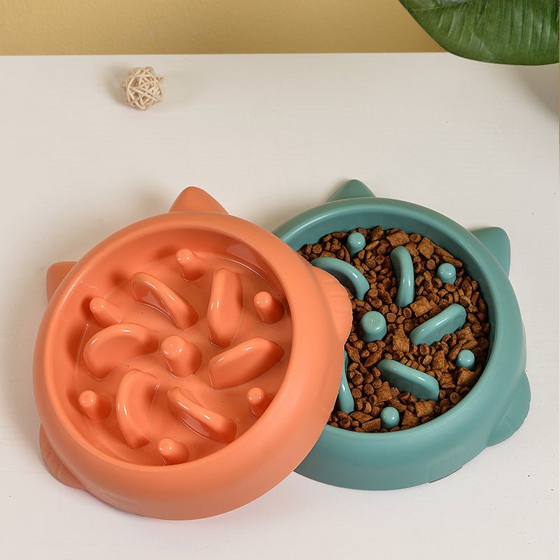 Safe Slower-Eating Dog & Cat Bowl