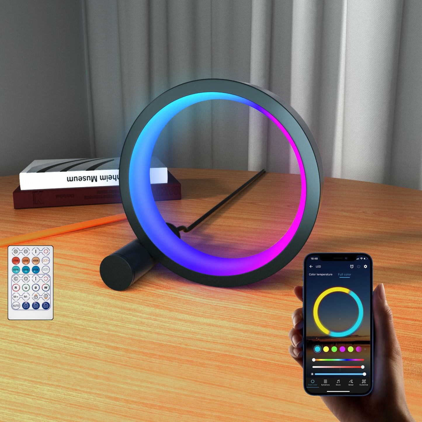 Smart LED Night Light – RGB Music Rhythm & Colorful Atmosphere Lamp