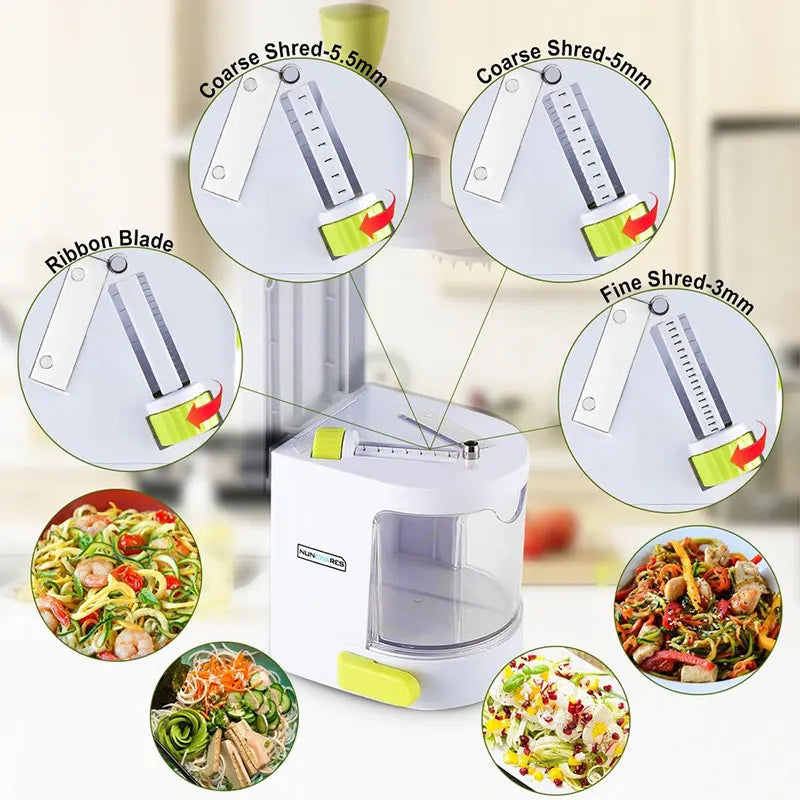 Vegetable Spiralizer & Grater – Multifunctional Potato Noodle Maker & Fruit Cutter