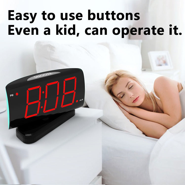 LED 90° Rotating Display Clock – Digital Modern Table Clock
