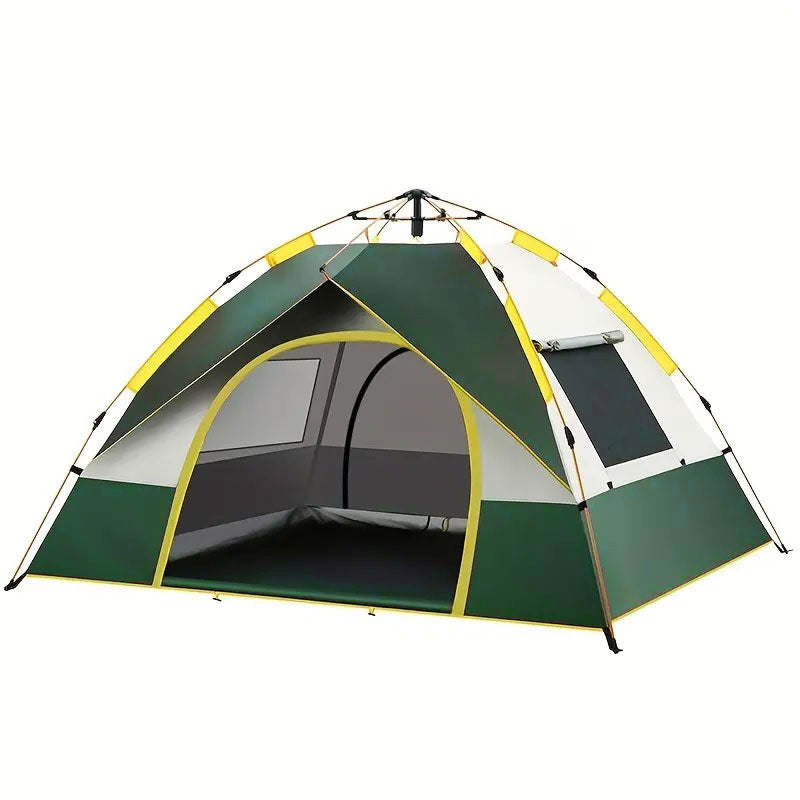 3–4 Person Automatic Camping Tent – Oxford Fabric & Fiberglass Poles Outdoor Shelter