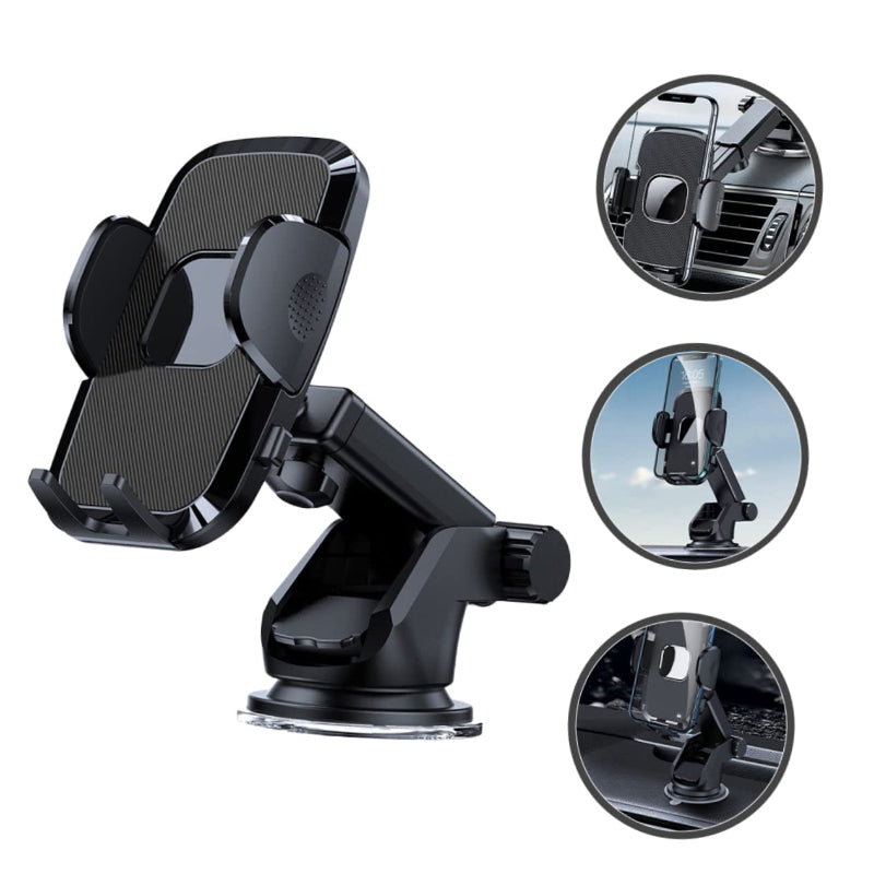 Multifunctional Suction Car Phone Holder – Universal Dashboard Mount