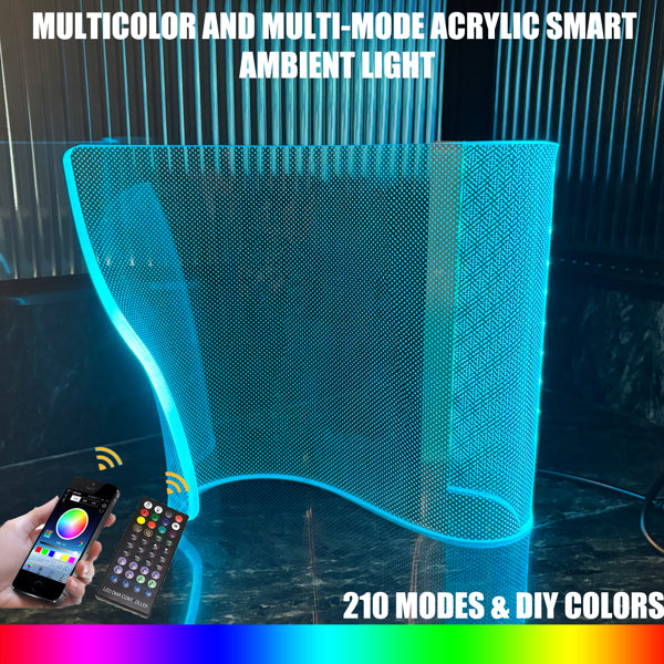 RGB Curved Gaming Desk Lamp – Smart App Controlled Ambient RGB Lighting for Gaming Desk Setup