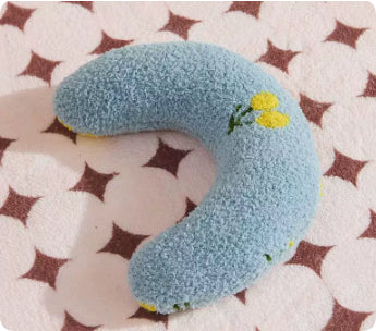 U-Shaped Pet Pillow Bed – Plush Cat & Small Dog Comfort Cushion